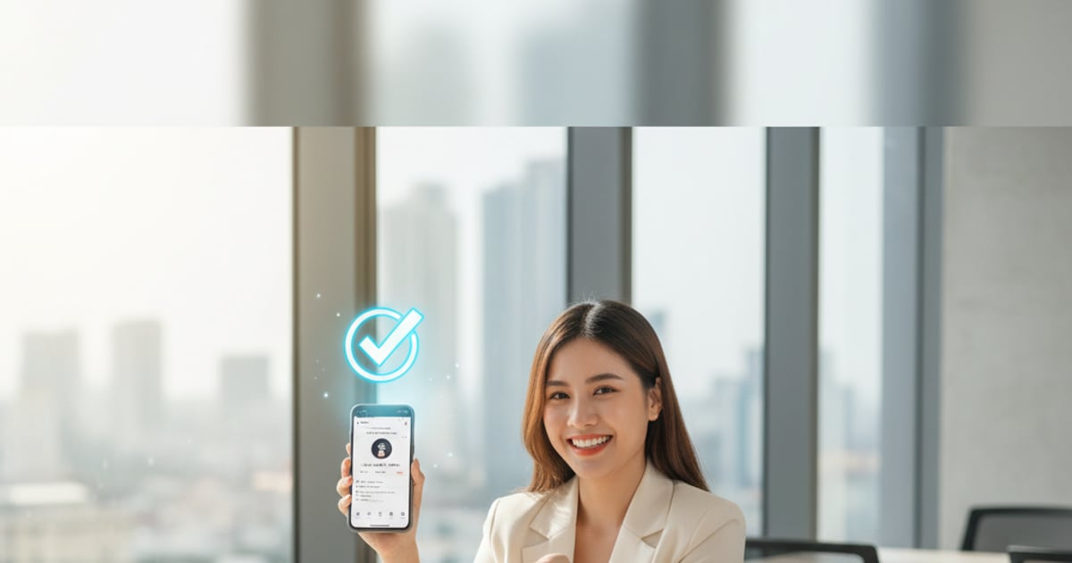 Công ty sự kiện quốc tế nên đăng ký tích xanh WhatsApp thế nào